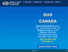 Tablet Screenshot of duocanada.com